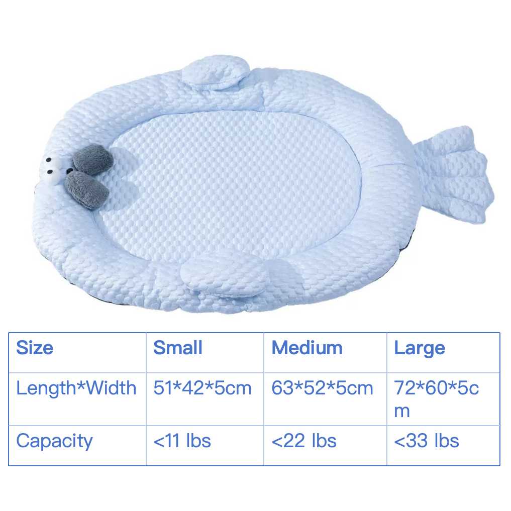 Seal Styled Cooling Cat Bed - PawPaw Palace - 