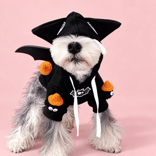 Spooky Bat Wing Dog Hoodie - PawPaw Palace - 