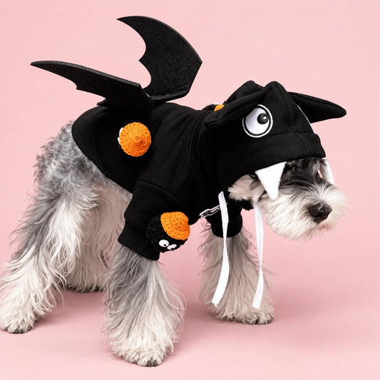Spooky Bat Wing Dog Hoodie - PawPaw Palace - 