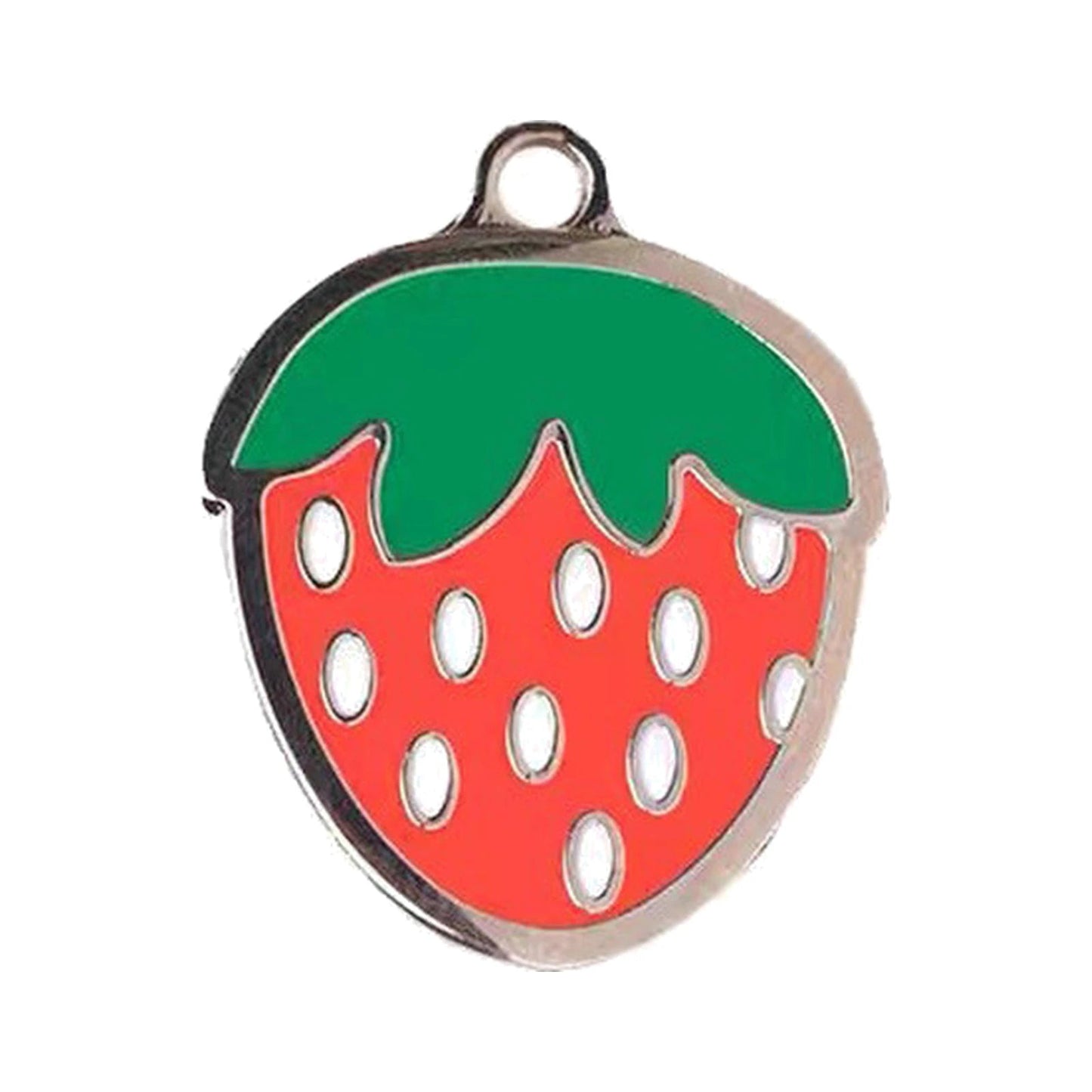Strawberry Dog Tag — Cute Engraved Pet ID Tag for Dogs & Cats - PawPaw Palace - 