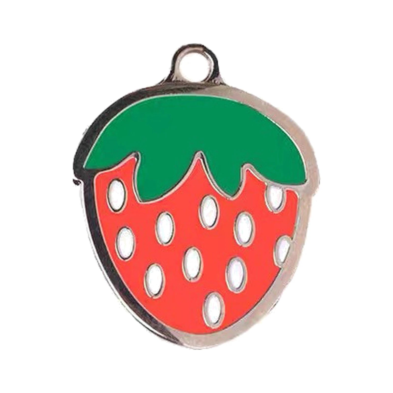 Strawberry Dog Tag — Cute Engraved Pet ID Tag for Dogs & Cats - PawPaw Palace - 