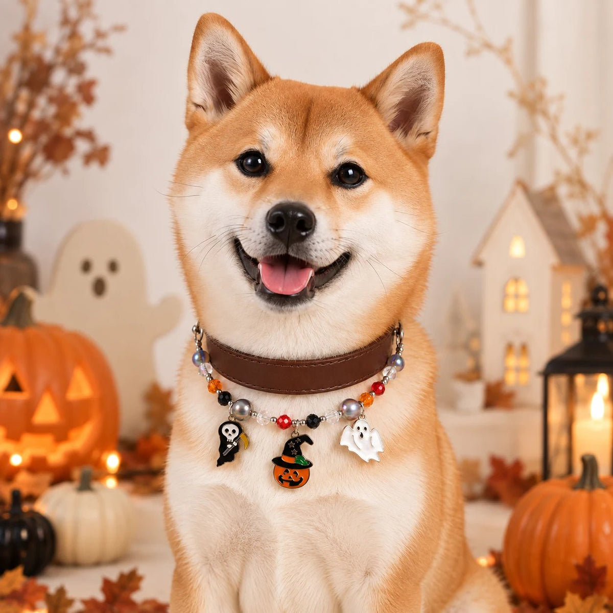 Trick or Treat Charm Pet Collar - PawPaw Palace - 